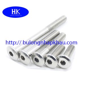 bulong lục giác chìm đầu dẹt inox 304 Din 7993